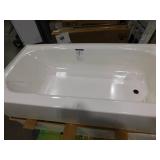 Bootz Industries Aloha 60 in. x 30 in. Alcove Soaking Bathtub with Right Drain in White