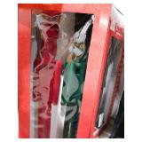 lot of two--Home Accents Holiday 3-Ft Flocked Nutcrackers (2-Pack) - Green & Red