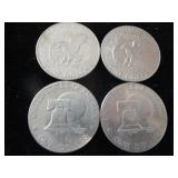 Five Eisenhower One Dollar Coins