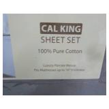 Linen Home Cal King Cotton Sheets S...