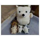 HiBoom 5 pc Hedge Hog Stuffed Anima...