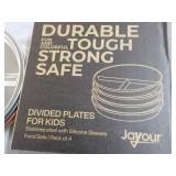 Set of 4 Divided Plates for Kids...
