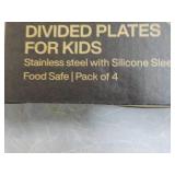 Set of 4 Divided Plates for Kids...