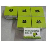 6 Organic Pet Grass Refill Kits...