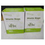 2 boxes 180 Per box Pet Waste Bags...