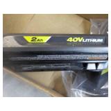 2 Ryobi 40V Lithium Batteries...