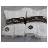 12 pair Wear Proof White Athletic S...