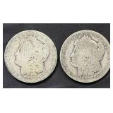 Pair of 1888-O Morgan Silver Dollars