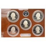 2019 America the Beautiful Coin Set in Gem Proof condition with S Mint coins and a certificate of authenticity.