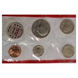 1972 Uncirculated Coin Set! A total of 11 coins included, both Philadelphia (P) and Denver (D) mint marks.