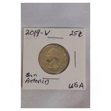 2019 W San Antonio Quarter - Limited Mintage West Point Mint