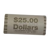 1 Bank Roll  Susan B Anthony $25.00 Face Value