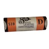 Uncirculated mint roll of Minnesota state quarters from the Denver Mint. Price: $10.00.