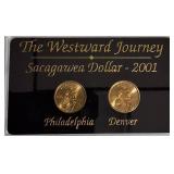 2001 Sacagawea Coins: Westward Journey Commemoratives from the P and D mints.