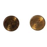 2002 Sacagawea Coins: Westward Journey Commemoratives from the P and D mints.