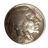 Old Buffalo Nickels from various years, in excellent condition, including some rare years and mint marks.