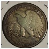 1917 Liberty Half Dollar, graded VF-40.