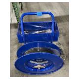 ULine Strapping Cart and strapping tool
