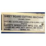 Sheet Board Cutting Machine Panel Saw Model H5, approx 121” w x 88”