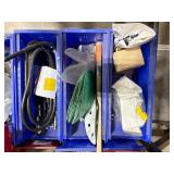 (2) pallets of hardware, foam backer rods, metal stiffener bars, and Novacel support brackets and more