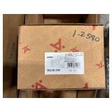 Pallet of Hardware: Door Stop Wall Mounts, Routing eye bolts, corner braces, Hafele Panel Connectors