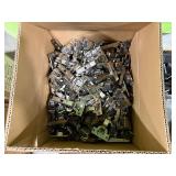 (2) pallets of hardware including cabinet hinge components, shaft collars and more