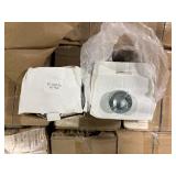 (2) pallets of hardware including cabinet hinge components, shaft collars and more