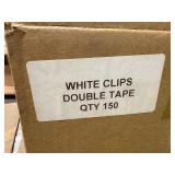 (2) pallets of adhesive clips