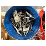 (4) buckets of metal spring clamps