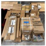 Pallet of hardware: Amerock, Blum, Accuride, cabinet hardware and more.