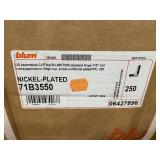 Pallet of hardware: Amerock, Blum, Accuride, cabinet hardware and more.