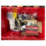 Pallet of Hardware, PVC Couplers, threaded rods, machine screws, and more