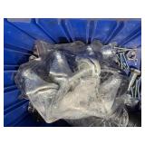 Pallet of Hardware, PVC Couplers, threaded rods, machine screws, and more
