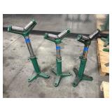 (3) Adjustable V-head Pipe Roller Stands