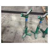 (3) Adjustable V-head Pipe Roller Stands