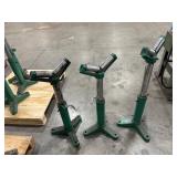 (3) Adjustable V-head Pipe Roller Stands