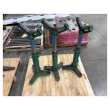 (3) Adjustable  V-head Pipe Roller Stands