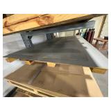 Metal sheets of assorted sizes, some of the larger sheets are 10’ x 5’.