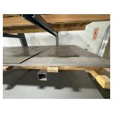 Metal sheets of assorted sizes, some of the larger sheets are 10’ x 5’.