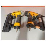 DEWALT 18-Ga. Pneumatic Corded Brad Nailer DWFP 12233, Bostitch SX1838K 18-ga. finish stapler