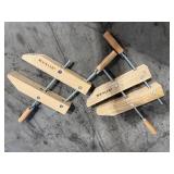Rockler Wood hand screw clamps, Tool Shop Wood hand screw clamps, Bessey F-style clamps