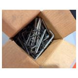 Miller welding helmet, hex keys, Radnor carbon steel TIG rods, 5/16"x3ft weld rods