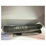 Bessey F-style clamps, Mitre Gauge, RZX rivet nut tool, grout floats, mortar trowel, Kreg clamp, Milwaukee clamp