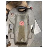 Pallet:metal shelves, copper adapters, steel wire, leveling feet, springs, hydraulic hose, oil catcher, tool box, 1/2" ball valve