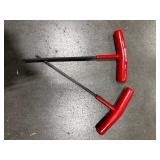 (2) cases of NG Indexable milling cutter heads, Bondhus T-handle Hex end