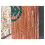 Sheets of plywood (37) 8’x18 ½”; (64) 8’ x 4