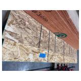 Sheets of plywood (37) 8’x18 ½”; (64) 8’ x 4