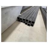 Steel tubes, bolts, steel angle bars, dowel pins, shelf brackets, u-shape brackets, figure-8 bracket
