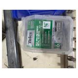 Industrial rail with heavy-duty clips, corner brackets, screws, hex couplers, and more