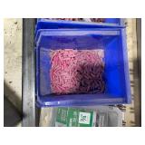 Industrial rail with heavy-duty clips, corner brackets, screws, hex couplers, and more